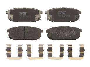 Купить GDB3344 TRW Тормозные колодки задние Sorento (2.4, 2.5, 3.3, 3.5, 3.8) с звуковым предупреждением износа